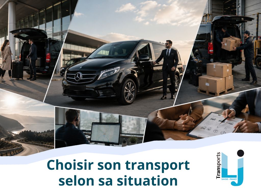 Choix d'une solution de transport adaptée selon le nombre de passagers et les besoins du trajet